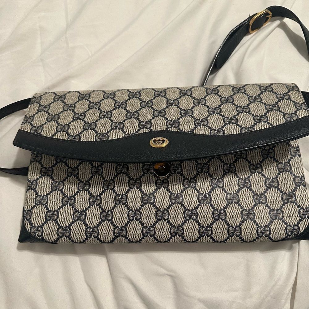 Gucci Black and Cream Women's Bag - Picture 8 of 13